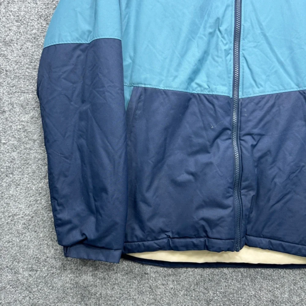 Columbia Omni-Heat Omni-Tech Hooded Jacket Boys XL Blue Waterproof Outdoor